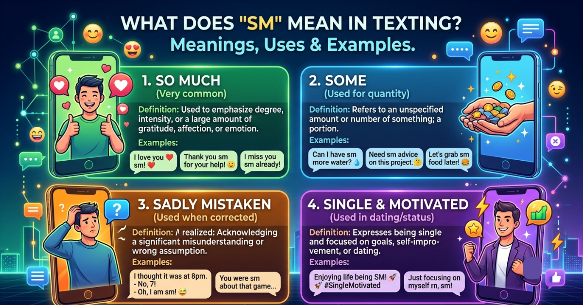 What Does SM Mean Texting? Meanings, Uses & Examples