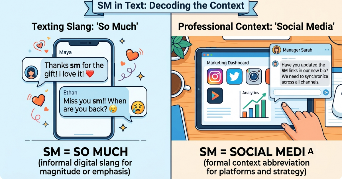What Does SM Mean in Text? Complete Meaning Guide