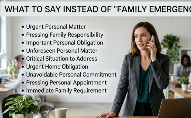 What to Say Instead of Family Emergency