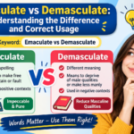 Emaculate vs Demasculate