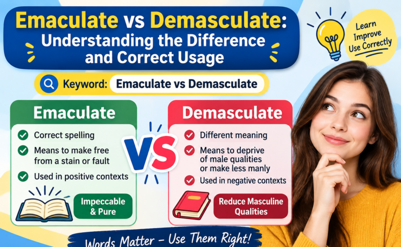 Emaculate vs Demasculate