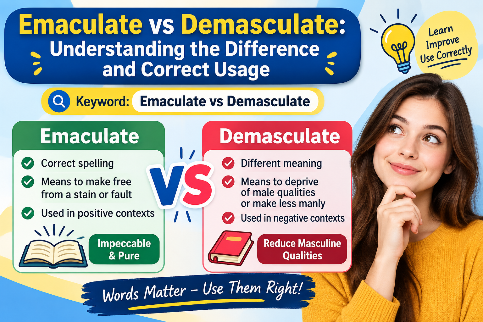 Emaculate vs Demasculate