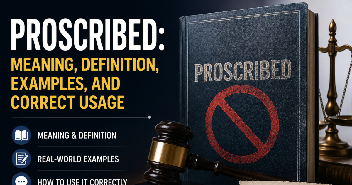 Proscribed