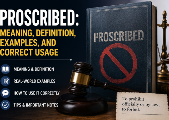 Proscribed