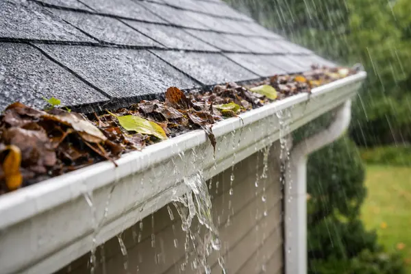 Downspout Clogs Before a Storm