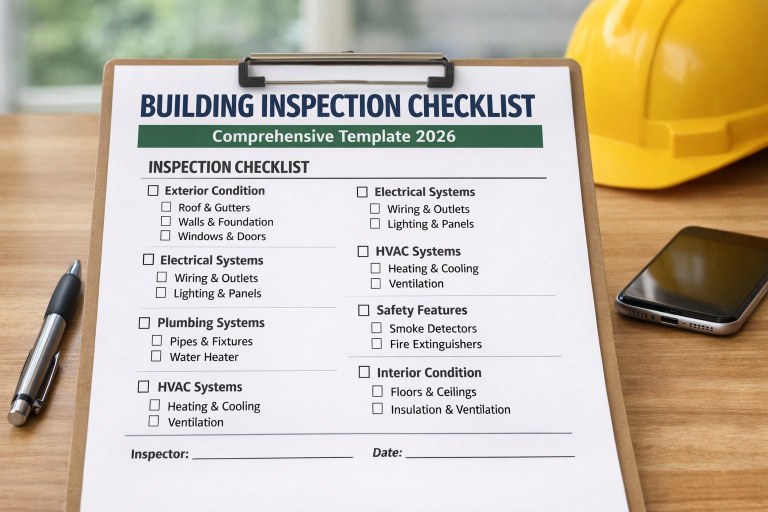Checklist for Building