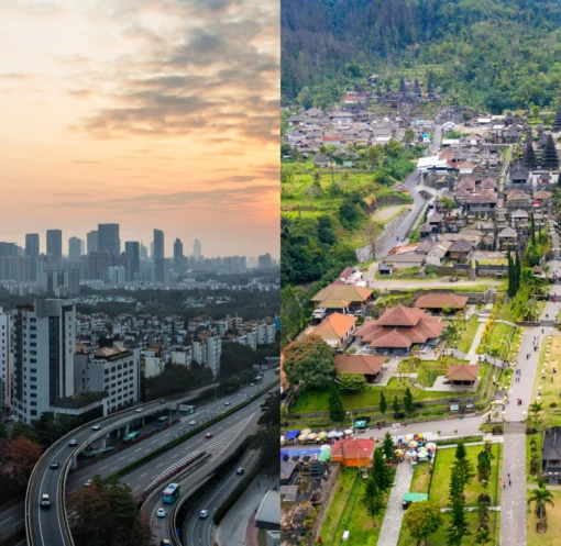city vs town