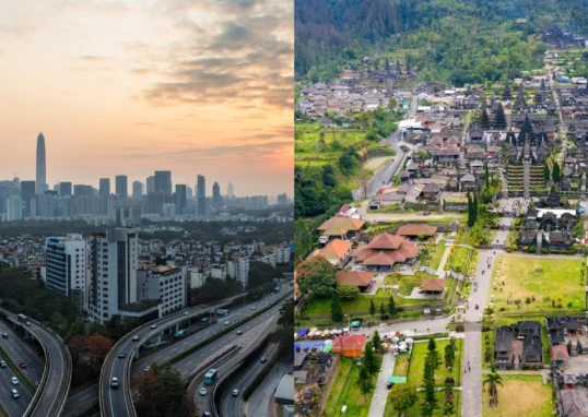 city vs town