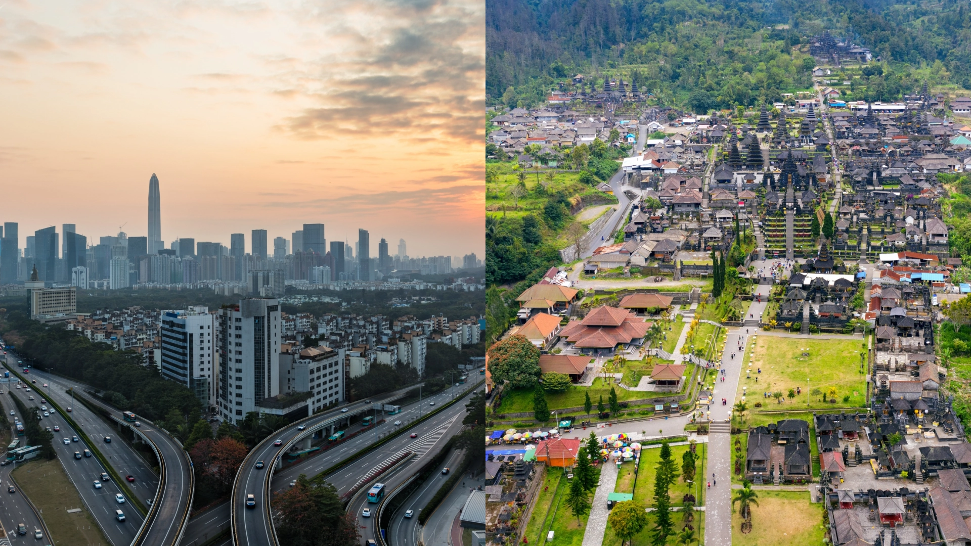city vs town