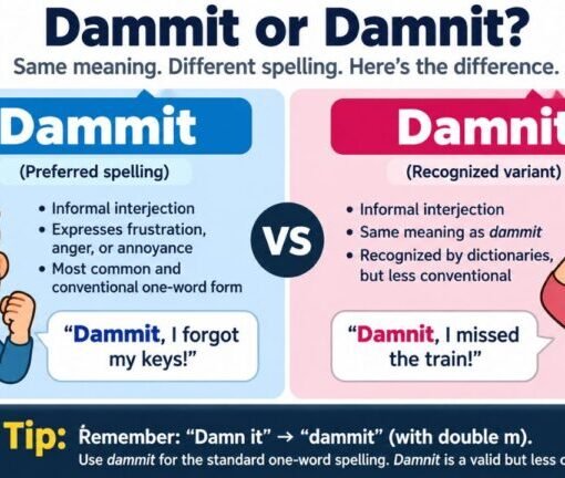damnit or dammit