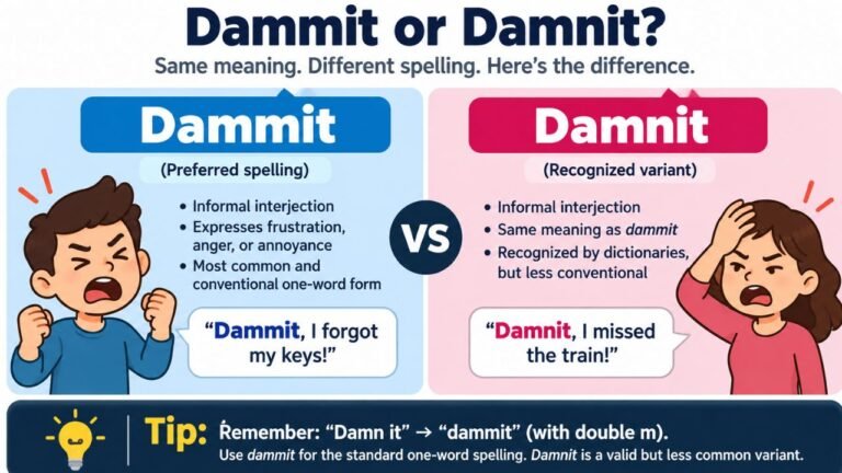 damnit or dammit