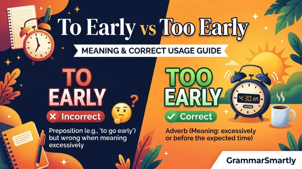 too early or to early