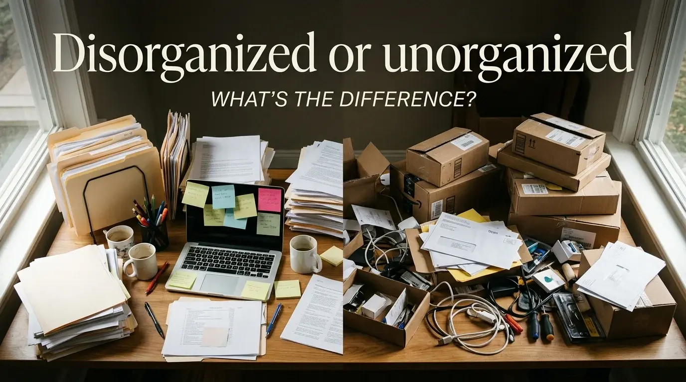 unorganized or disorganized