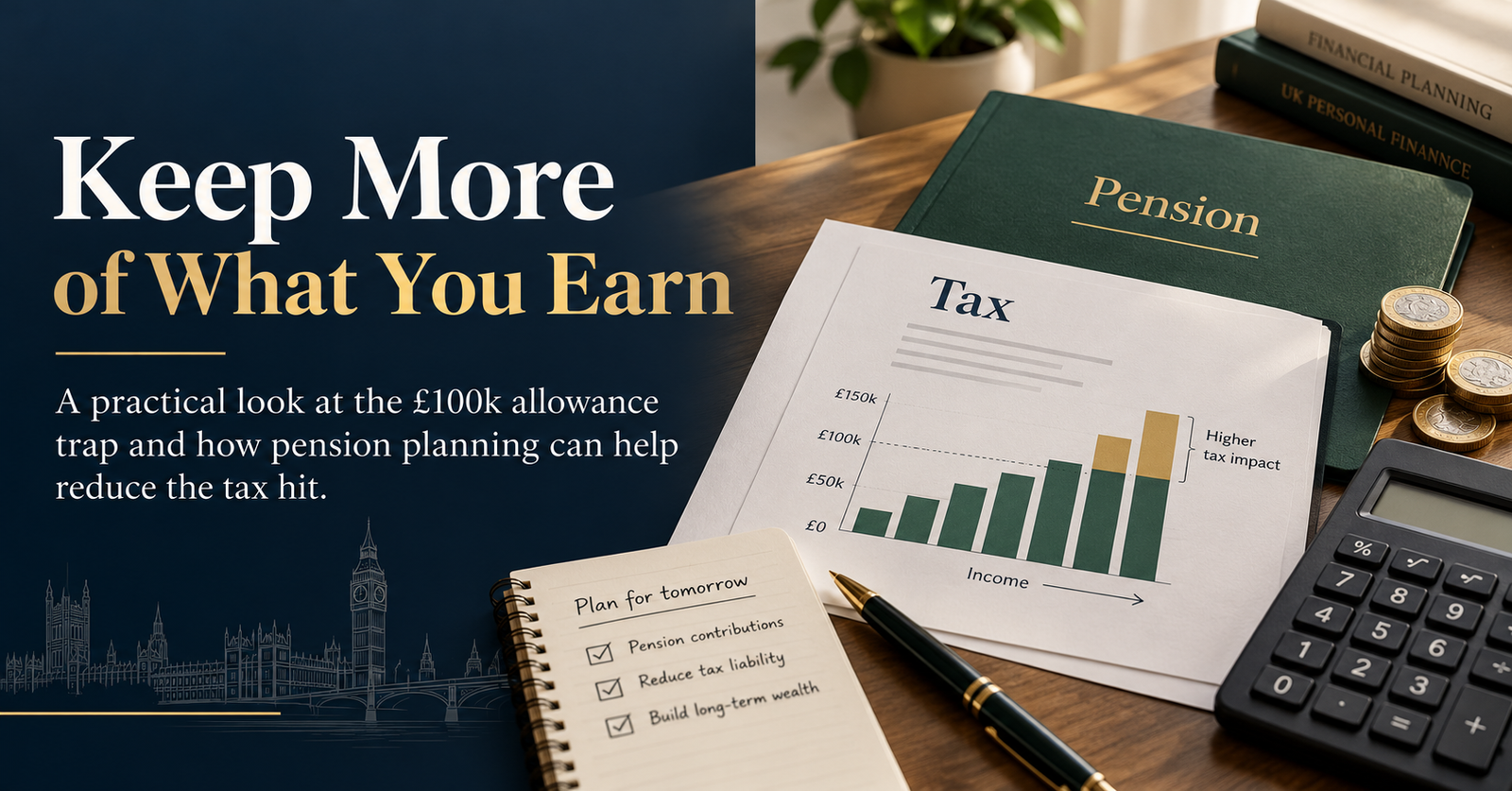 What Is the £100,000 Tax Trap and How Can Pension Contributions Help?